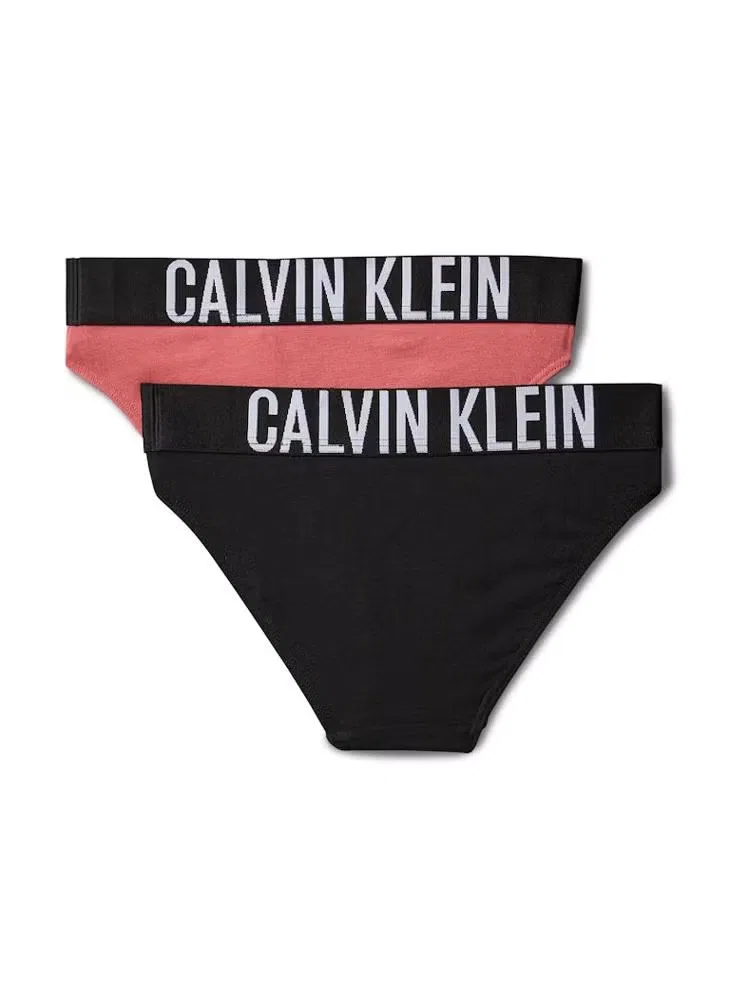 Плавки бикини с принтом, комплект 2 шт, Intense Power, Calvin Klein Jeans, черный — фото 2