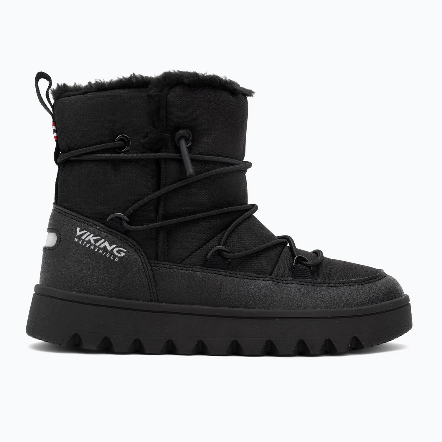 Детские снежные сапоги для девочек с защитой от снега Snowflake Warm Waterproof SL Viking, Schwarz — фото 2