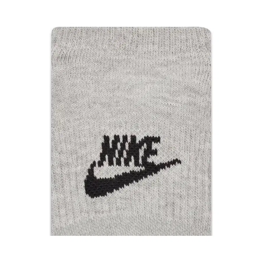 Комплект спортивных носков с силиконовой полосой Nike Everyday Plus Cush Footie, Серый — фото 3