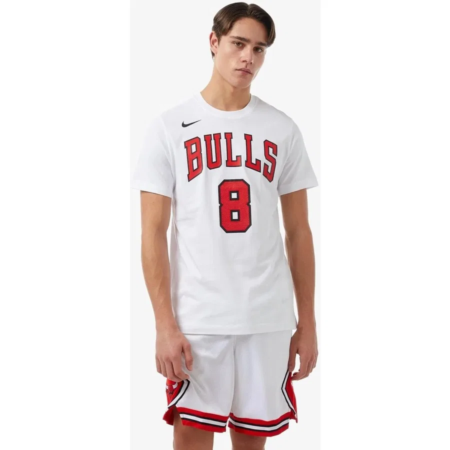 Футболка с принтом NBA Chicago Bulls Lavine Nike, Белый