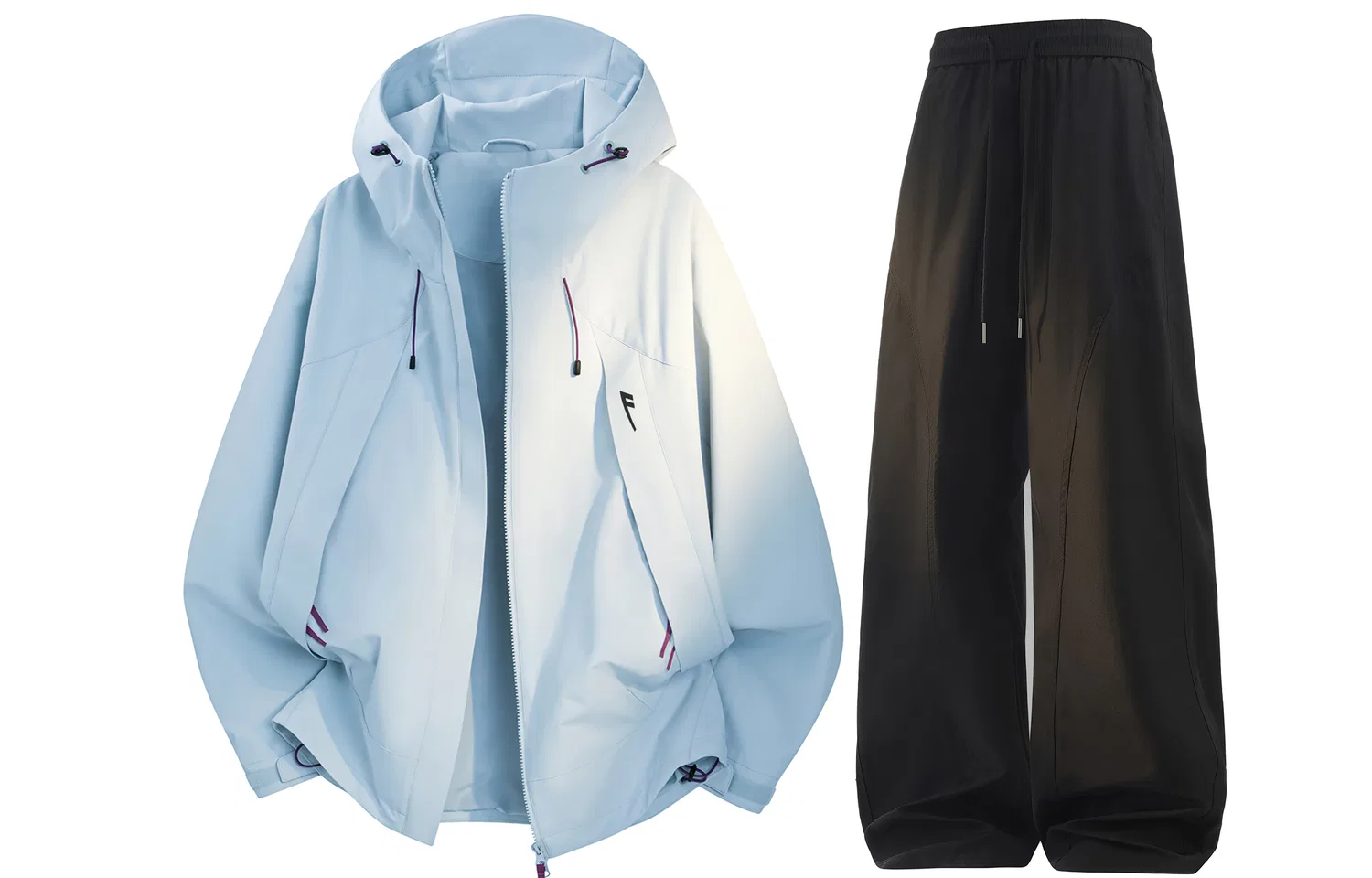 Детский комплект куртка и брюки Pine Feather Blue+Black WARRIOR