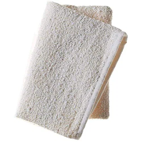 Фланелевая варежка для душа, Klar Seifen, Pure White Plain