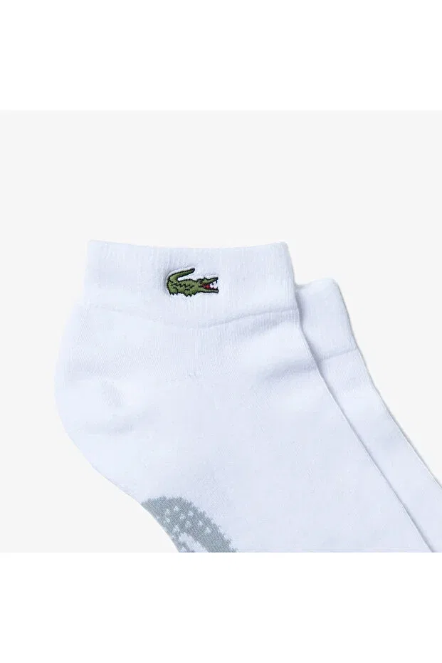 Мужские носки с принтом Lacoste, White — фото 2