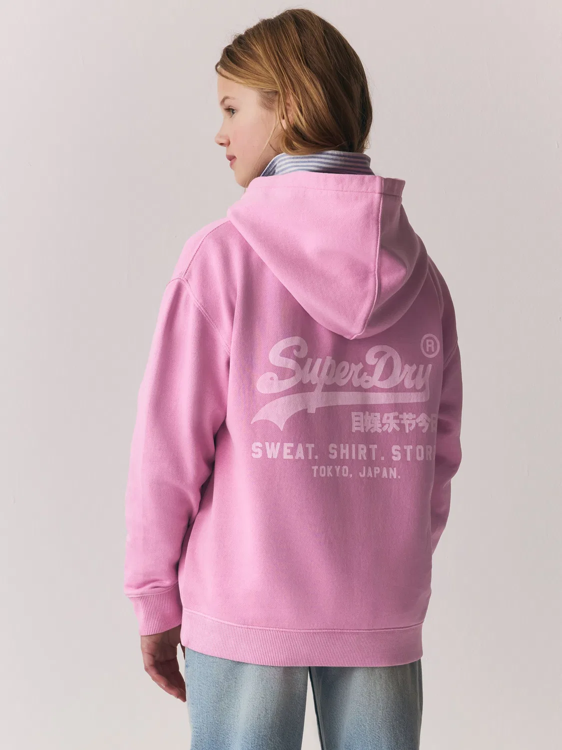 Худи Superdry Pink Logo, розовый