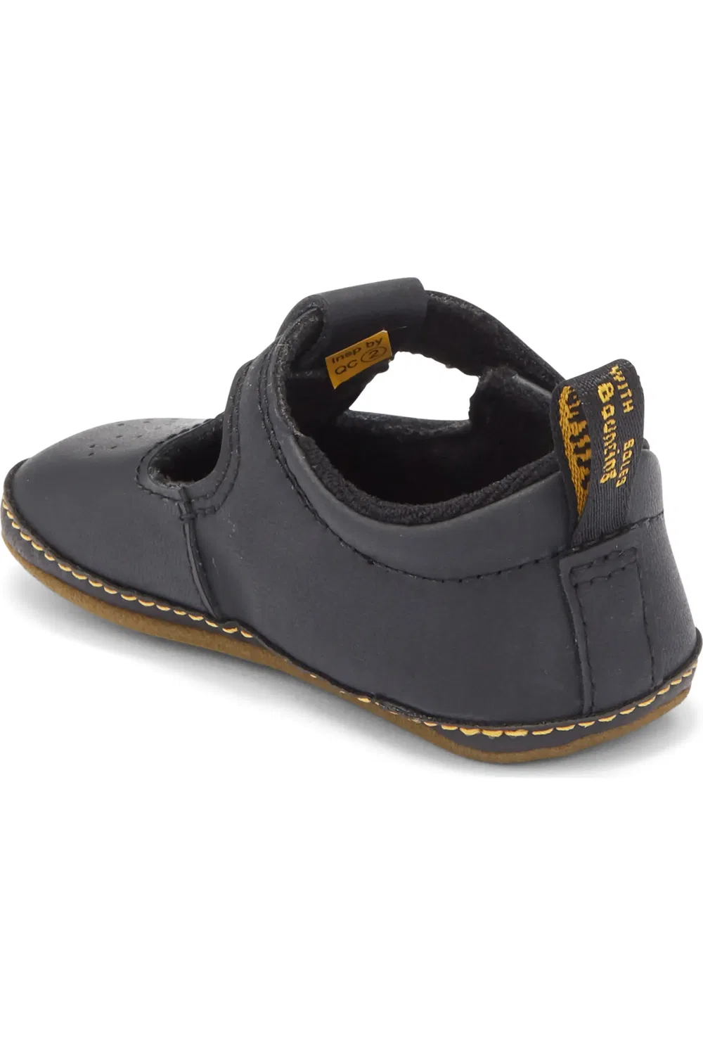 Детские туфли Dr. Martens Polley, мэри-джейн с перфорацией, черный — фото 2