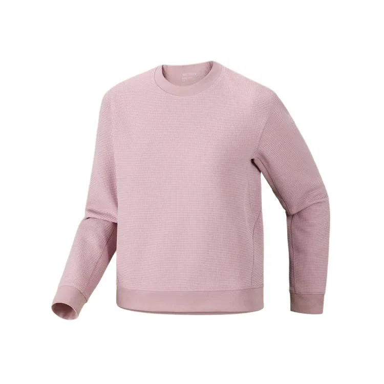 Женский флисовый топ с длинным рукавом Arcteryx, Evening Mist Pink/Alpine Rose