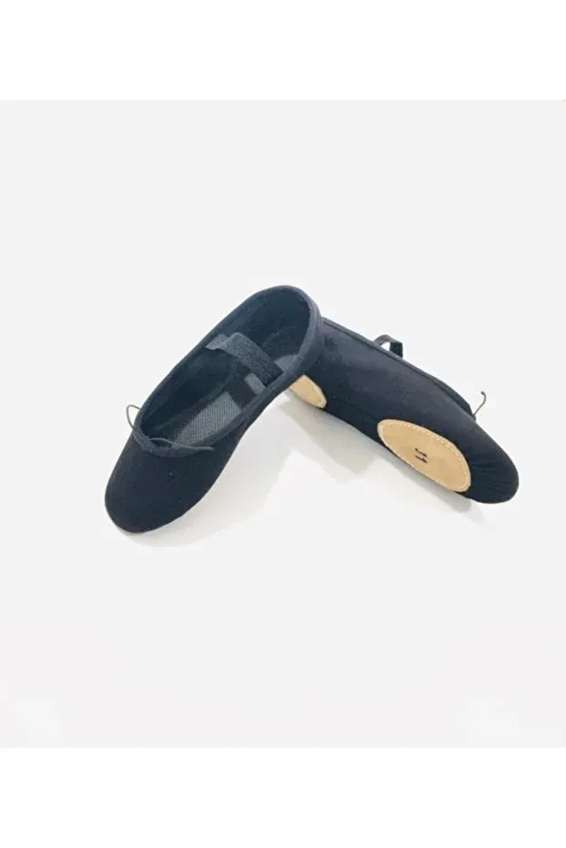 Детские балетки для девочек хлопковые Yıldız Bale Kostüm Ve Spor Ürünleri, Black
