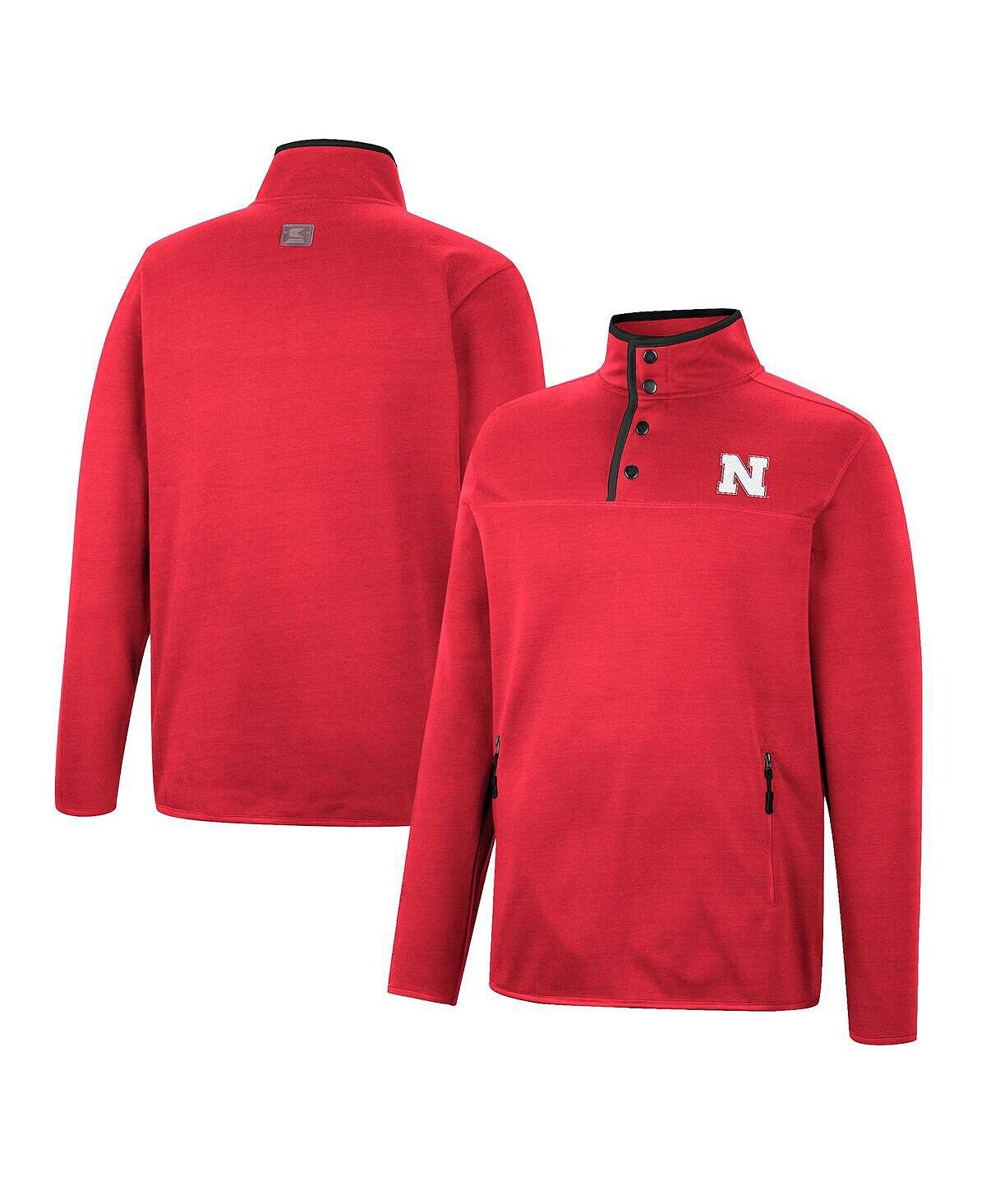 

Мужская куртка scarlet nebraska huskers rebound quarter-snap Colosseum