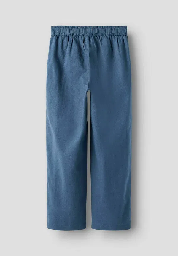 Брюки из хлопка и льна Straight leg Name It, Vintage Indigo, индиго — фото 2