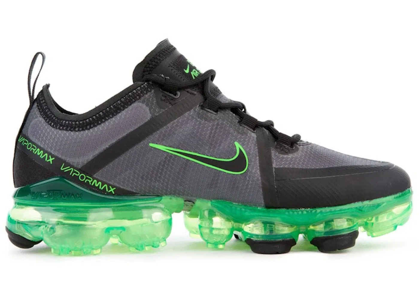 Детские кроссовки Lifestyle Nike Air VaporMax 2019 Nike, Black/Scream Green/Electric Green/Black