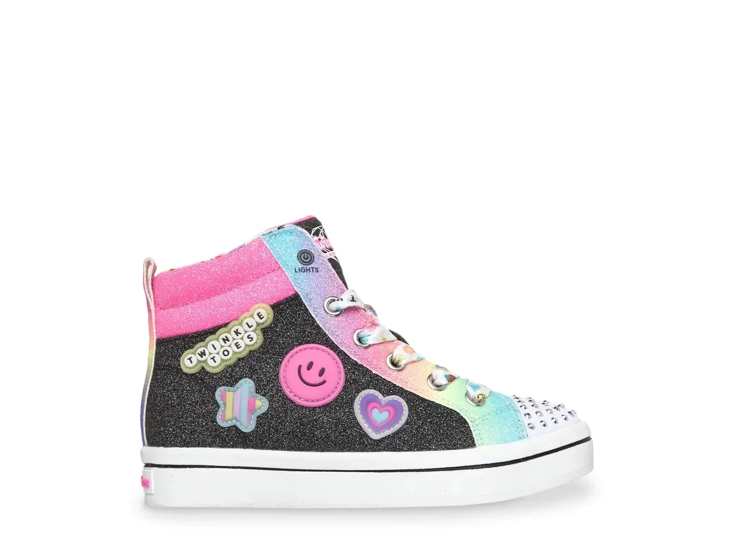 Кроссовки высокие Twi-Lites 2.0 Bit of Happiness Skechers, черные/мультиколор — фото 4