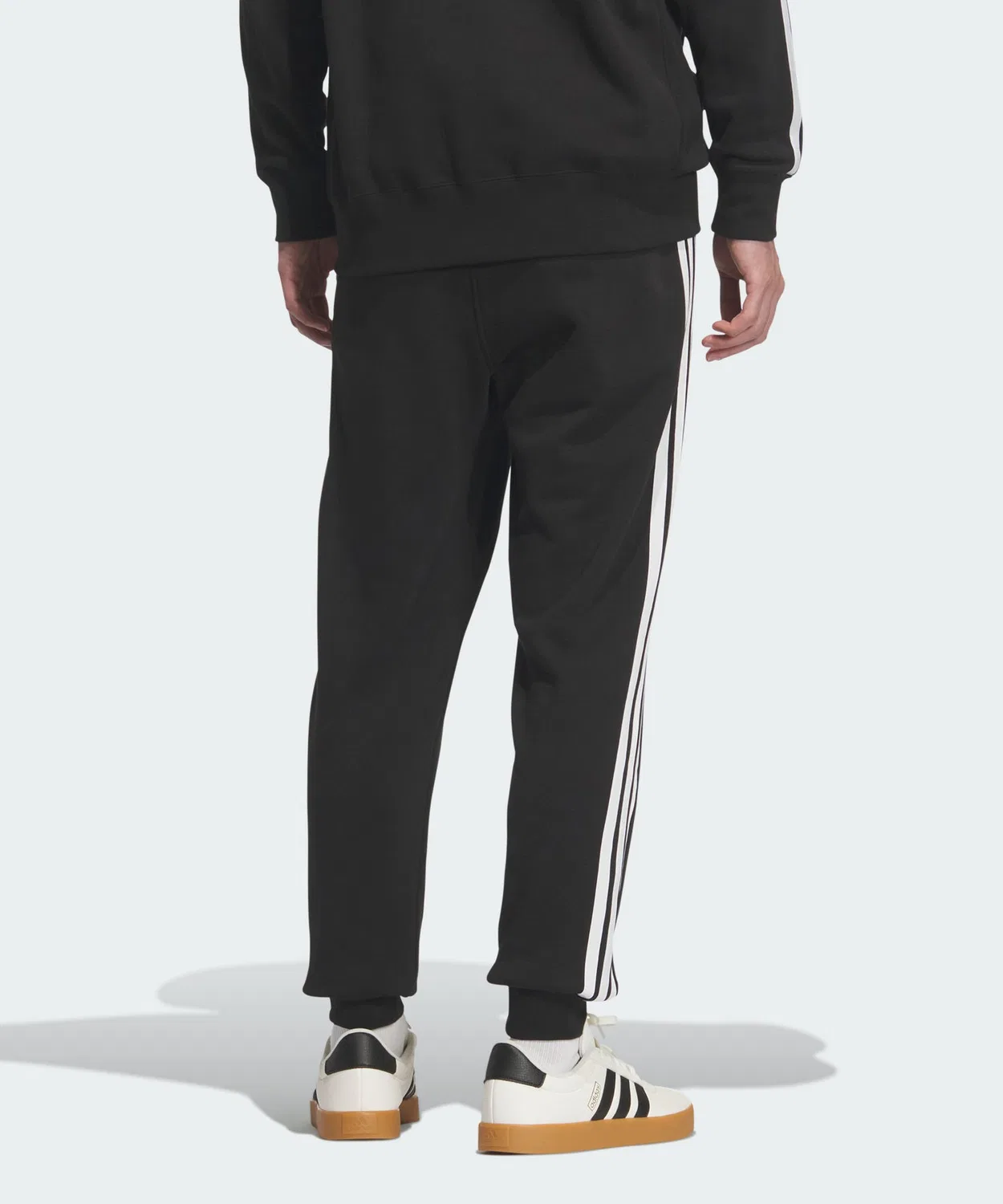 Мужские спортивные штаны с тремя полосками French Terry Essential Plus Regular Fit Adidas, Black — фото 2