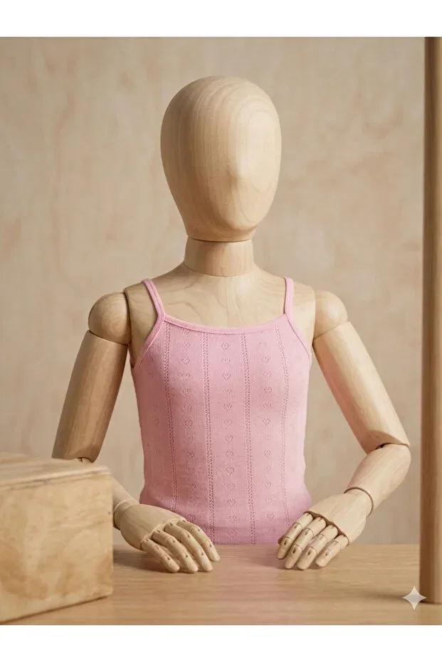 Детский комплект нижнего белья для девочек с сердцем Ek By_Kuzeylingerie, Pink — фото 2
