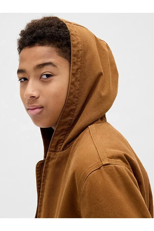 Детская куртка для мальчиков джинсовая Gap, Light Brown-000 — фото 2