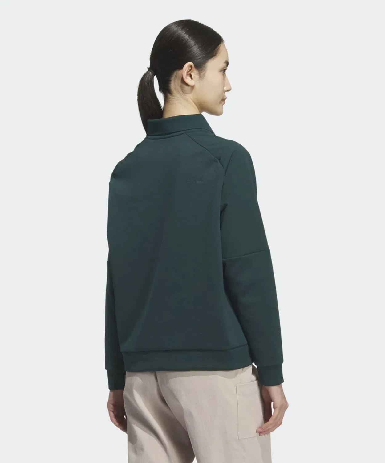 Женский свитшот с длинным рукавом свободный крой Adidas Golf, Green — фото 2