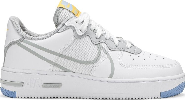 

Кроссовки Nike Air Force 1 React 'Smoke Grey Gold', белый