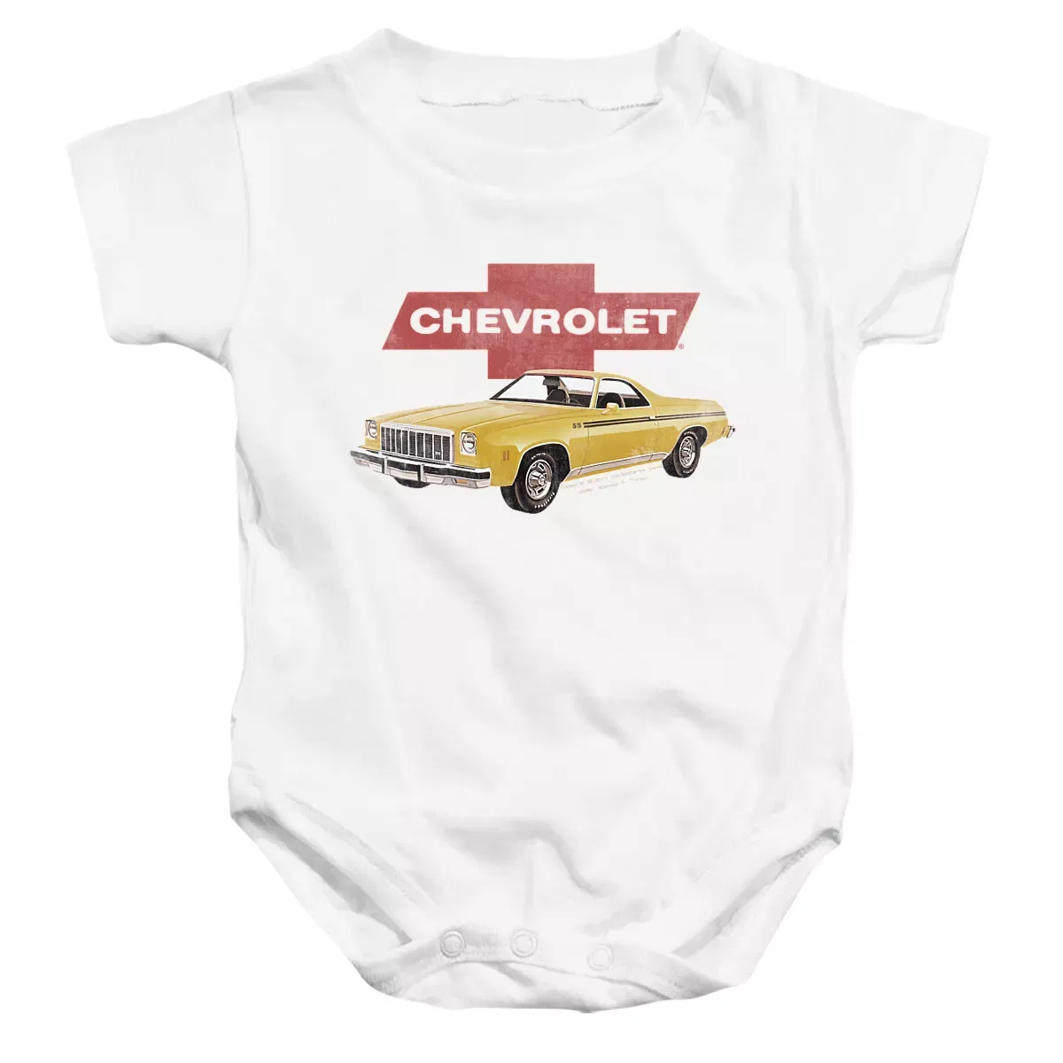 Детское боди с коротким рукавом Chevrolet White