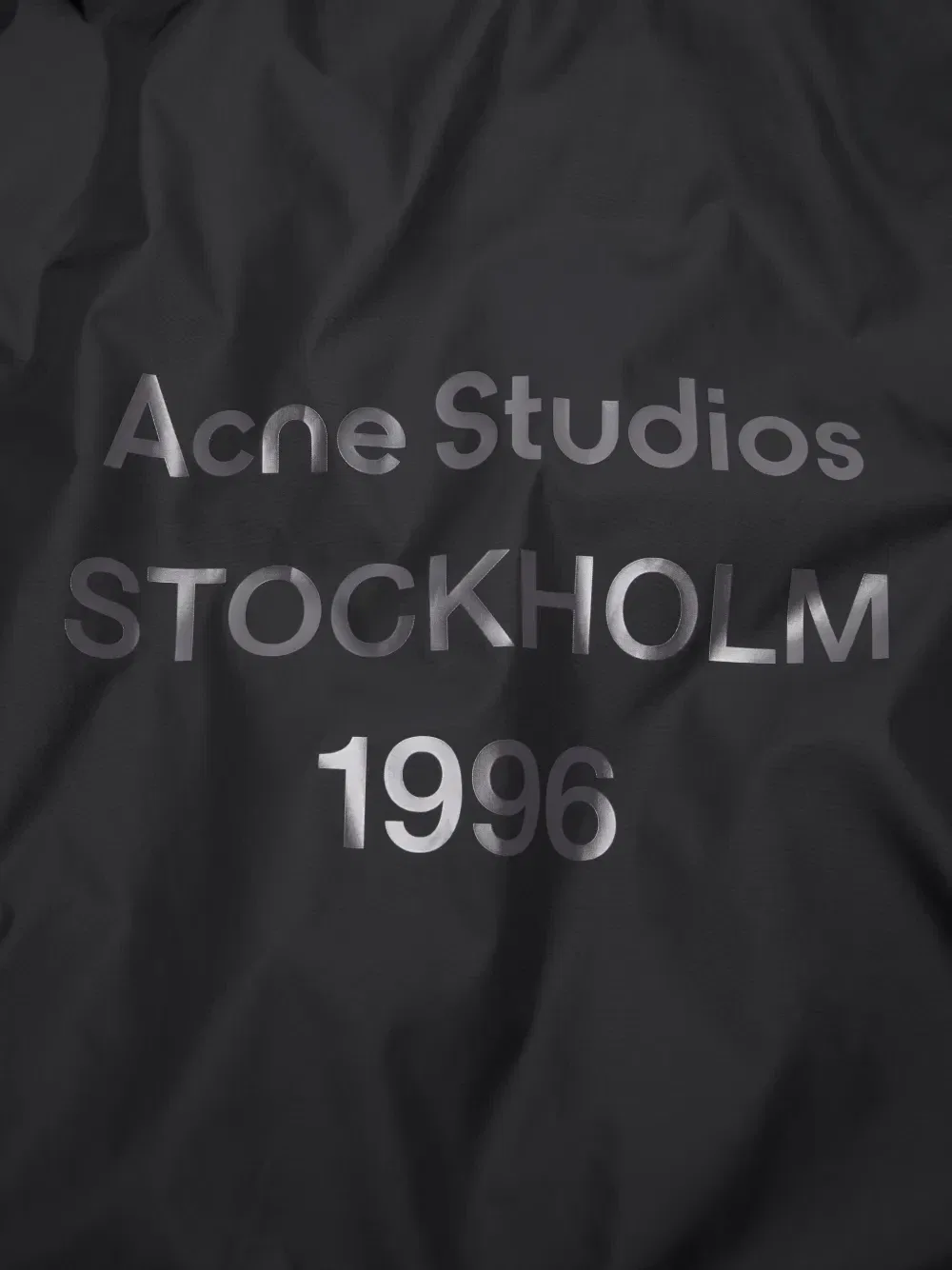 Куртка на молнии с логотипом Acne Studios, черный — фото 3