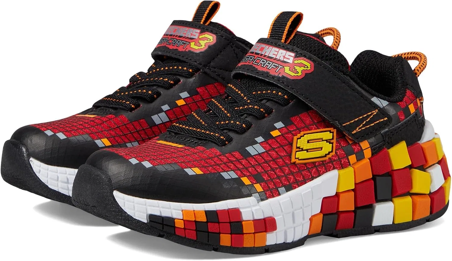Детские кроссовки для девочек Mega-Craft 3.0 Skechers, Black/Red