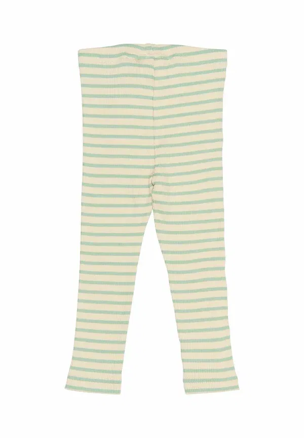 Брюки из хлопка и модала Tampres, Petit Piao, Frosty Green Striped, зеленый — фото 2