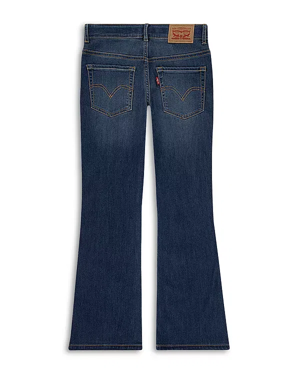 Детские джинсы для девочек клеш Levi's, Dark Wave — фото 2