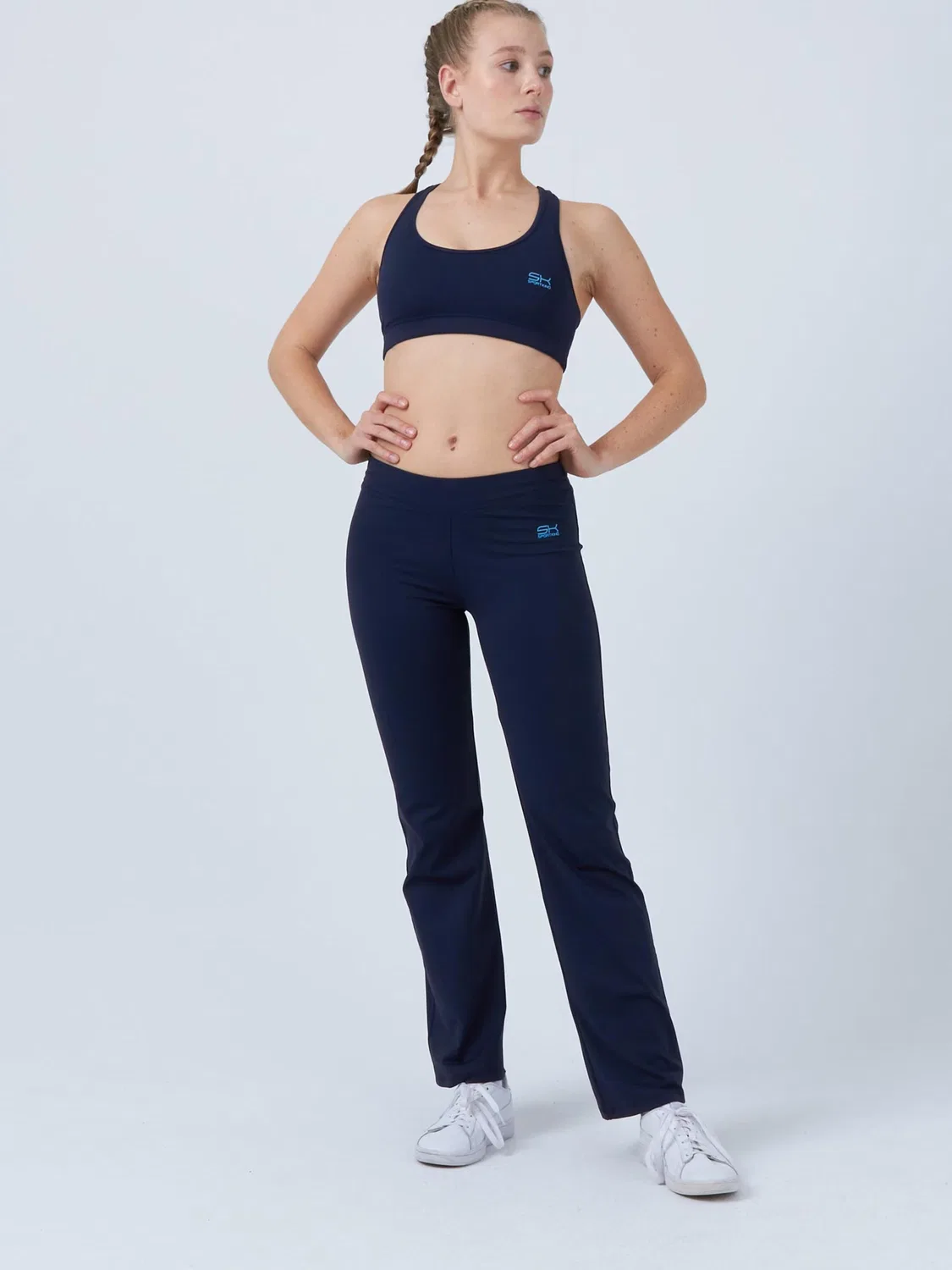 Спортивные брюки Sportkind с широкими штанинами цвет Jazzpants Regular, темно-синие