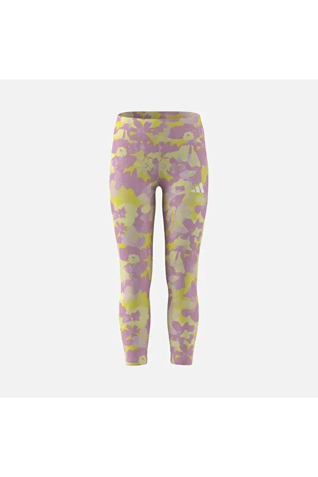 Детские леггинсы для девочек с принтом Climacool train essentials all over printed flower 7/8 gym & training (girls') kids' leggings Adidas, Multicolor