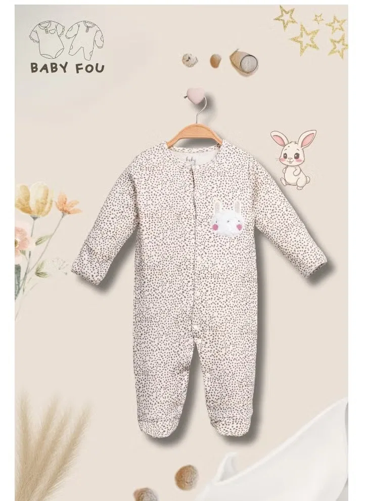 Боди-комбинезон с длинным рукавом с карманом-зайчиком Baby Fou