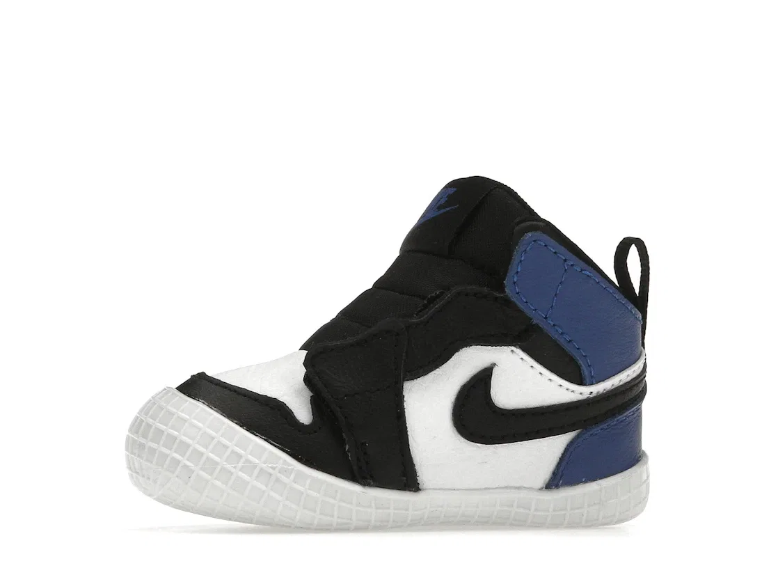 Детские пинетки-кроссовки с длинным рукавом Jordan 1 Crib Bootie Jordan, Black/White-Varsity Royal — фото 3