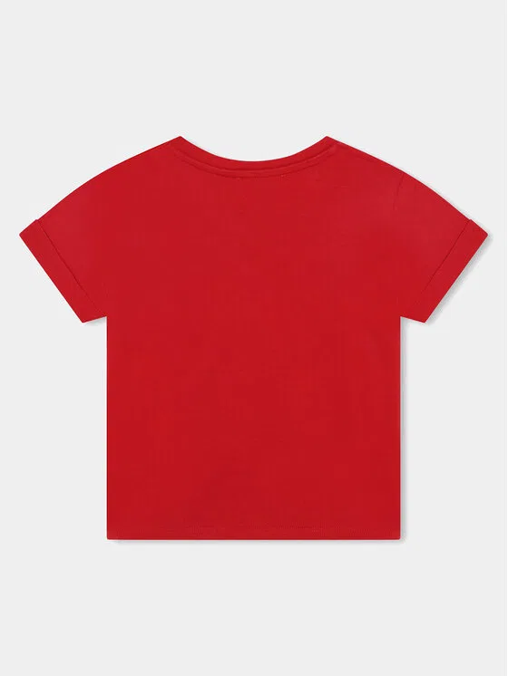 Футболка regular fit Michael Kors Kids, красный — фото 3