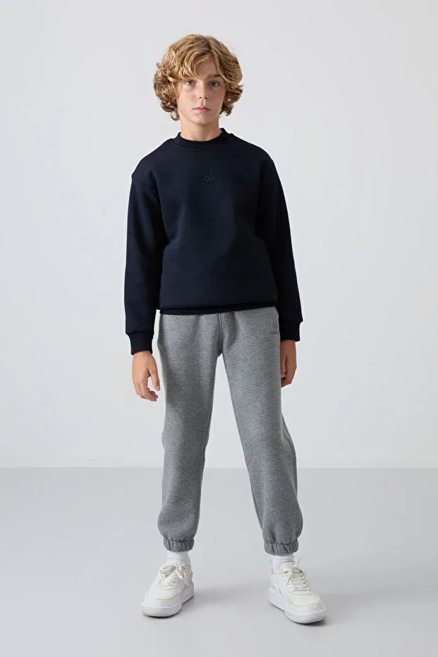 Детские свитшот для мальчиков хлопковый Tommy Life, Navy Blue — фото 3