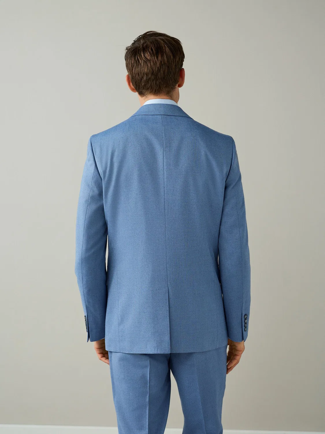 Пиджак текстурированный Slim Fit, Chambray Blue Next — фото 3