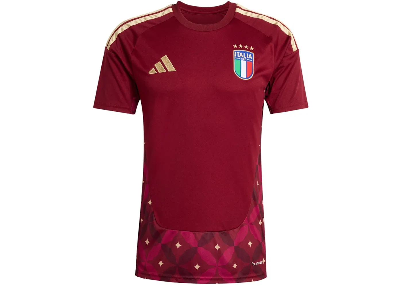 Мужская футбольная вратарская джерси Adidas Italy 2026 Home, Team Coll Burgundy