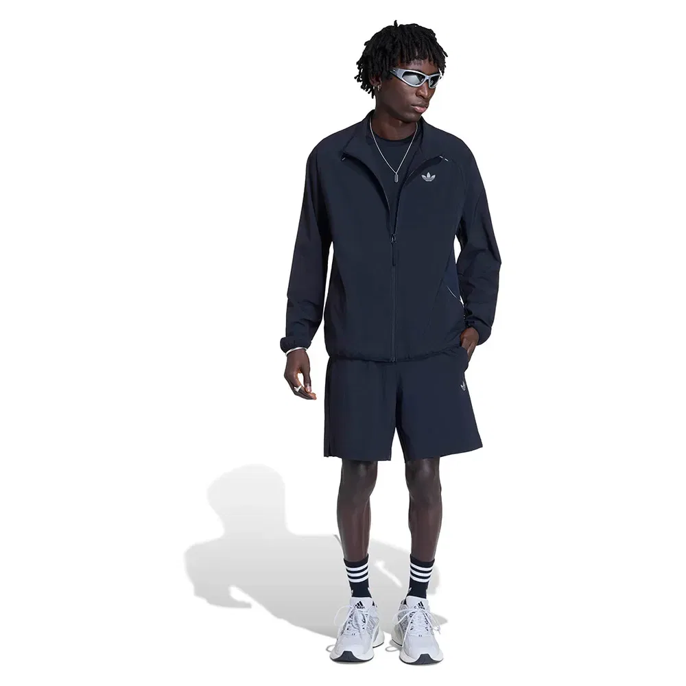 Шорты Tech Trefoil Essentials Polyester Adidas Originals, синий — фото 4