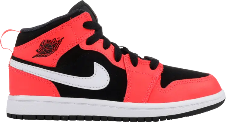 

Кроссовки Air Jordan 1 Mid PS Black Infrared 23, красный