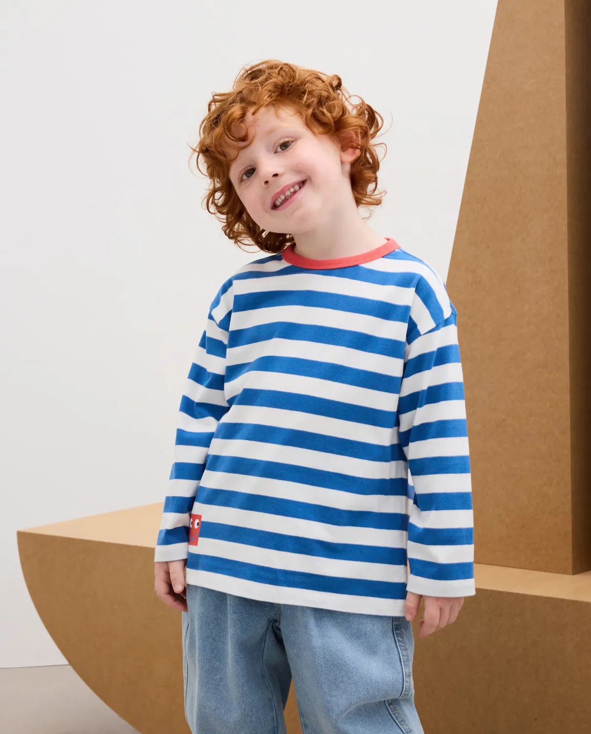 Детская футболка с длинным рукавом Kids El Corte Inglés, Azul