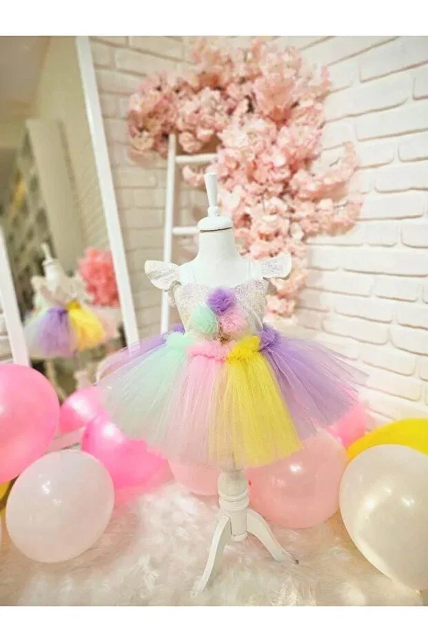 Детский комбинезон для девочек кружевной Ice cream white romper baby girl dress Hly Karol Tasarım, White