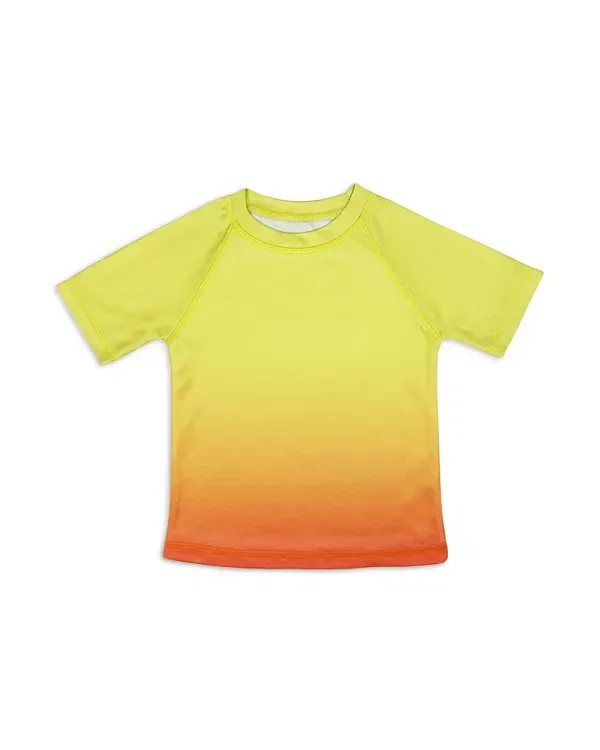 Детский купальник для мальчиков с омбре-принтом с коротким рукавом Mish Mish, Orange/Yellow