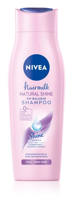 

Уход шампунь Nivea Hairmilk Natural Shine