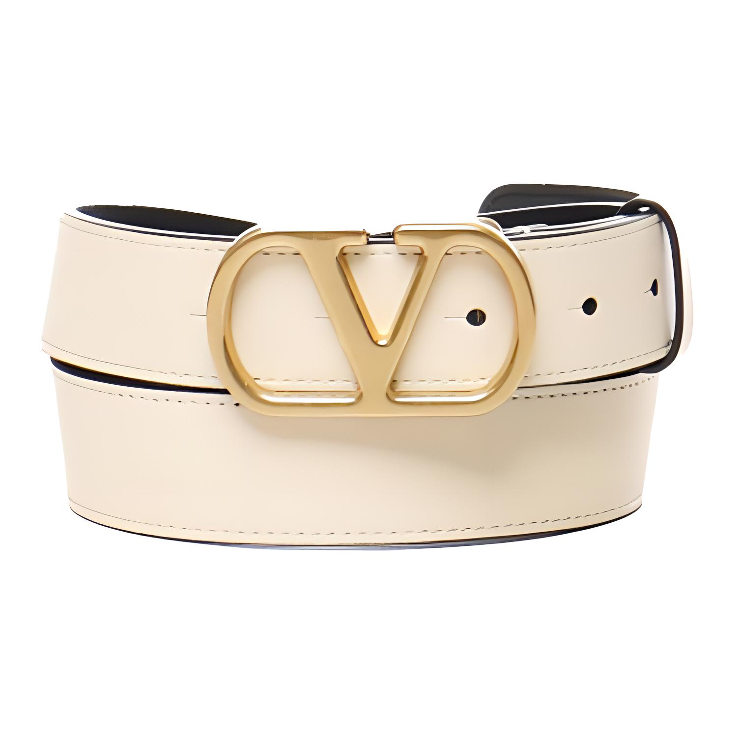 

Valentino Ремень с пряжкой и логотипом, Beige