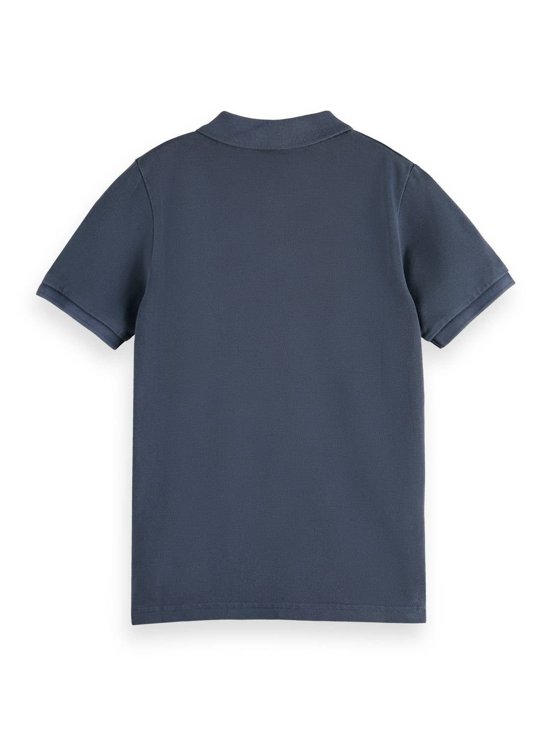 Детская поло из пике с набивным рисунком в цвете Navy SCOTCH & SODA — фото 2