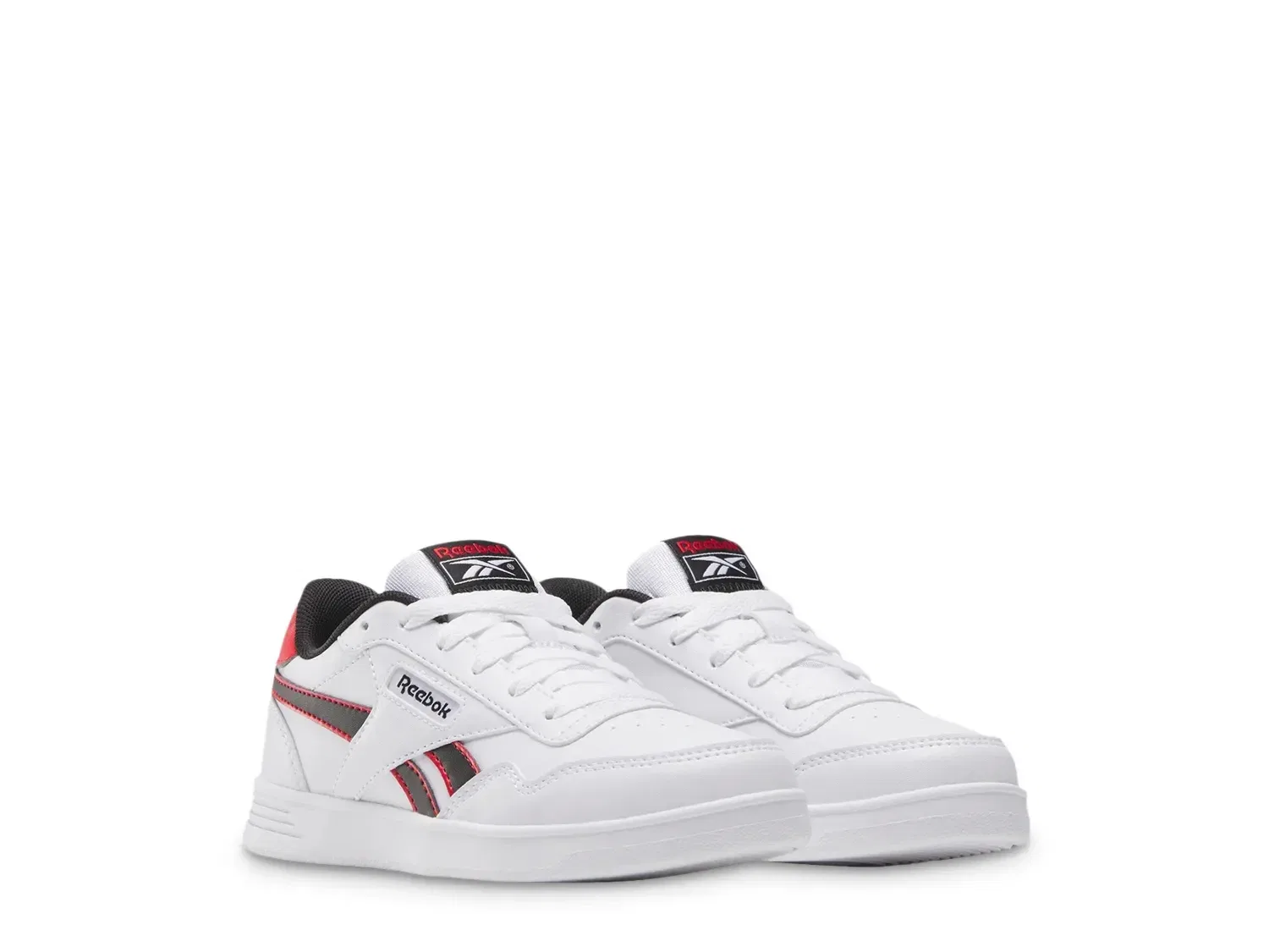 Кроссовки детские Court Advance, Reebok, белый/черный/красный — фото 2