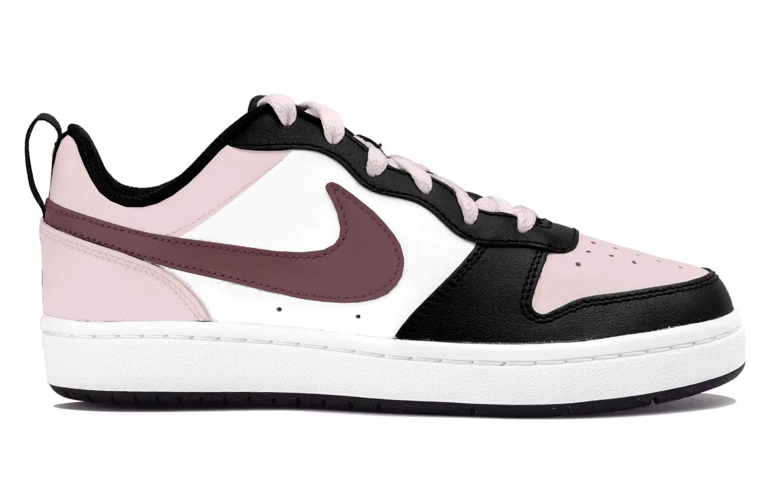 Детские кроссовки для скейтбординга White Black Pink Nike — фото 4