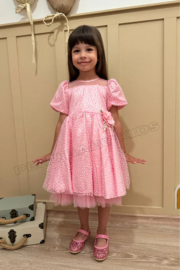 Детское платье для девочек с коротким рукавом Penu Baby Kids, Pink