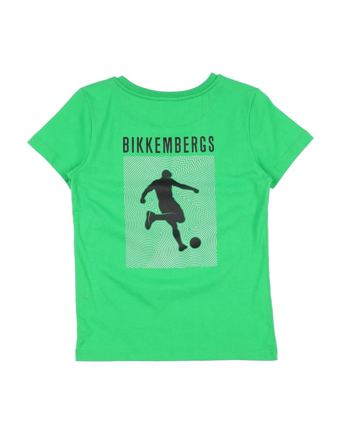 Детская футболка хлопковая Bikkembergs, зеленый — фото 2