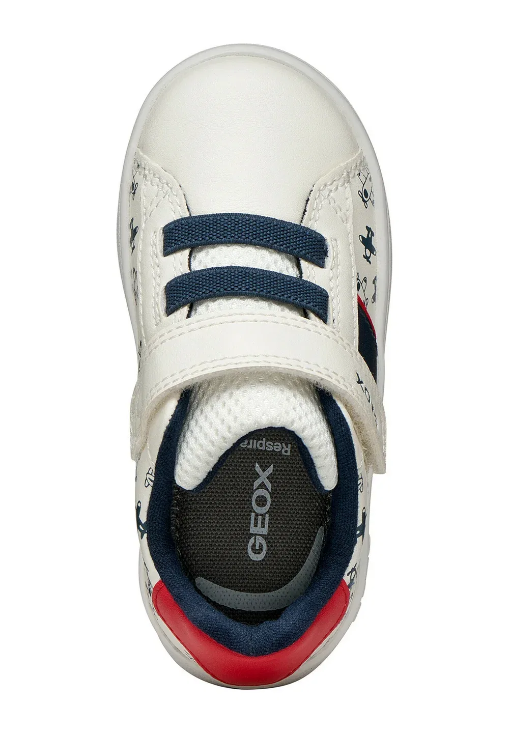 Детская обувь B eclyper Geox, White Red — фото 3