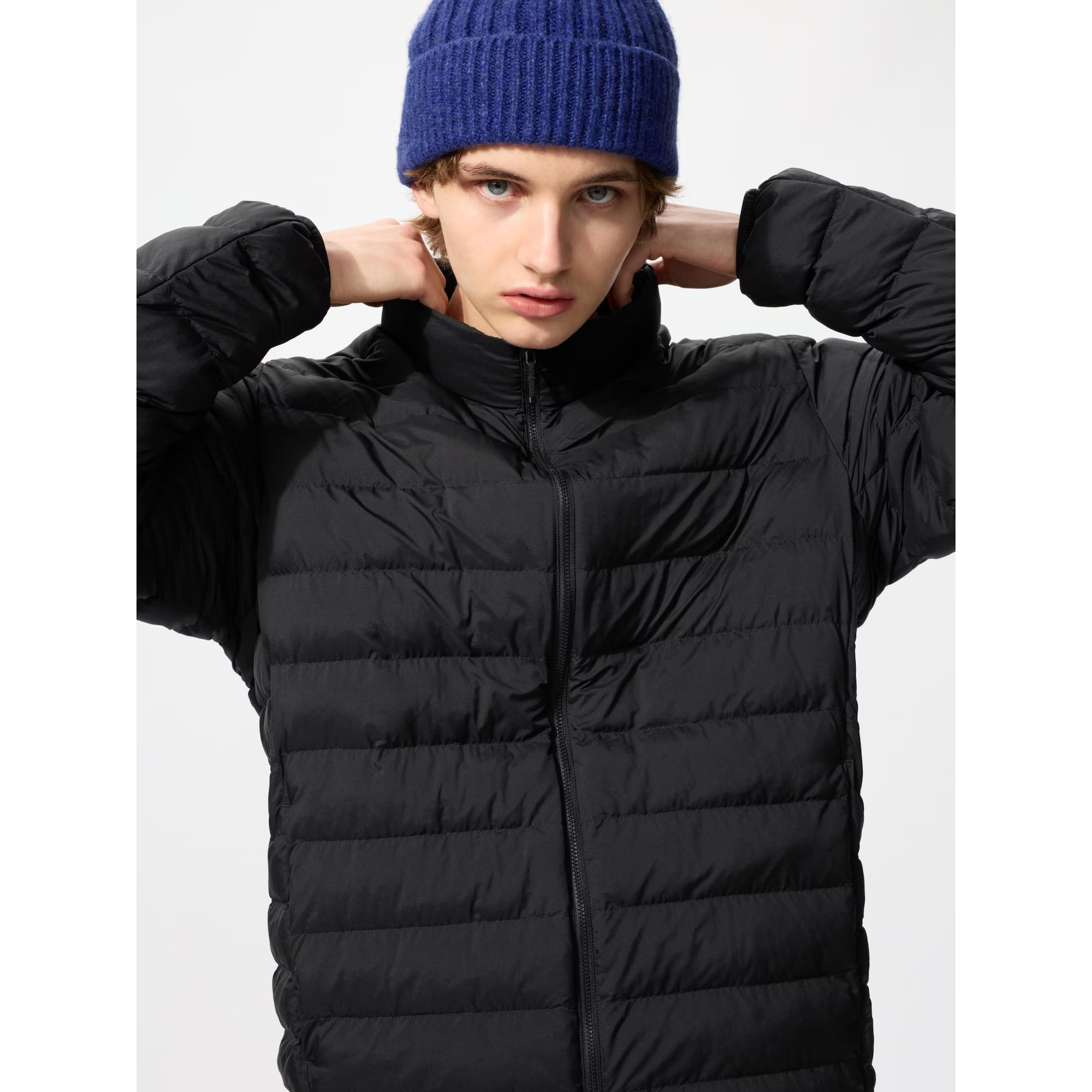 

Мужская куртка Uniqlo Pufftech с воздушным утеплителем, 09 черный