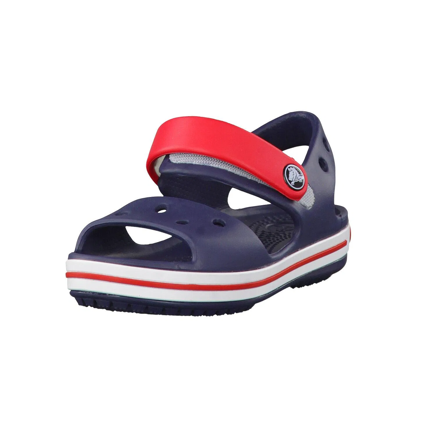 Детские сандалии с ремешком Crocband Crocs, Darkblue / Red — фото 4