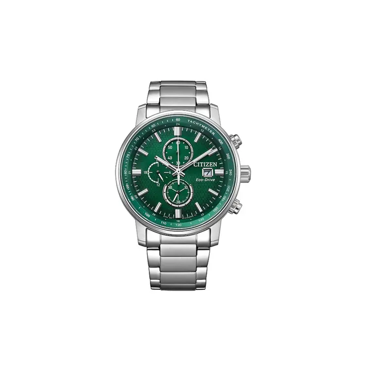 

CITIZEN Часы Eco Drive Series Solar Quartz Movement Stainless Steel Strap Watch 43mm Men's Watch Green Dial, Green Dial