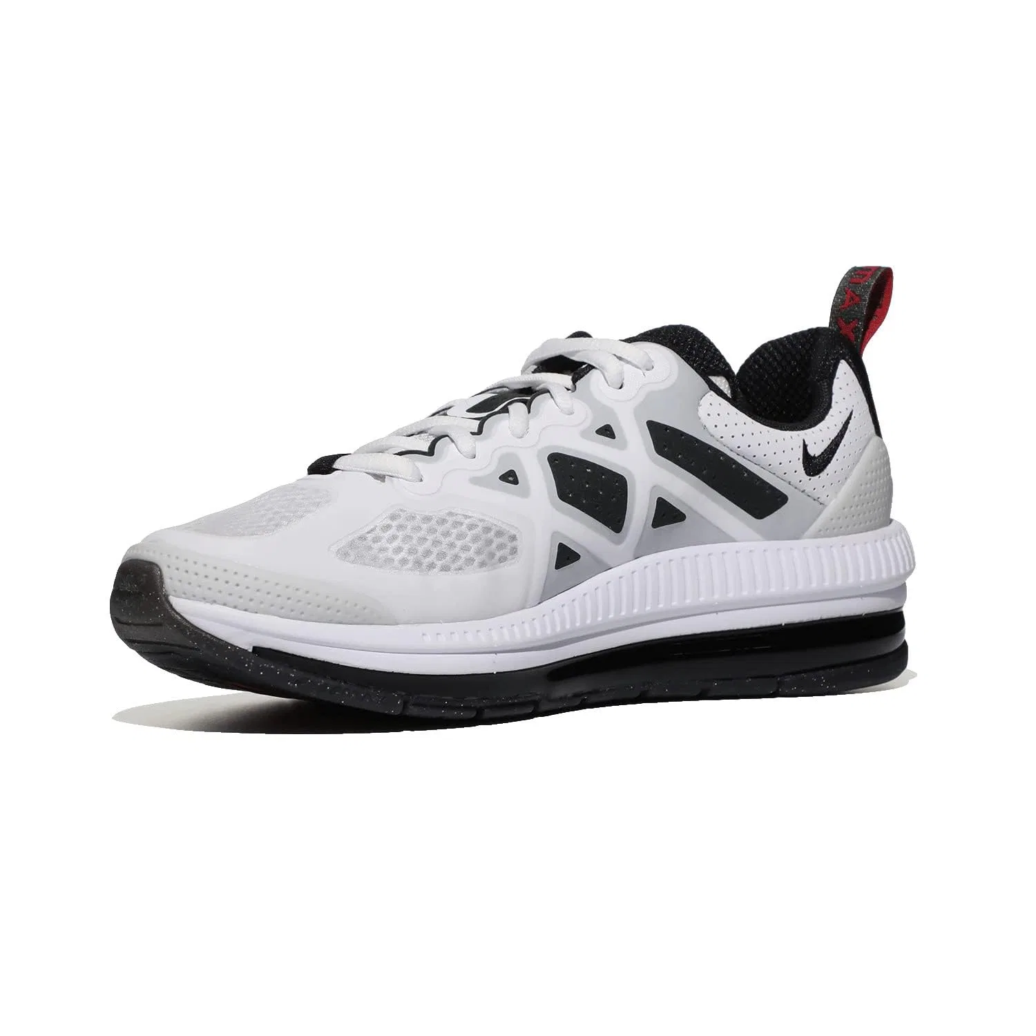 Детские спортивные кроссовки для мальчиков с шнуровкой Air Max Genome NIKE, White Black Photon Dust Very Berry